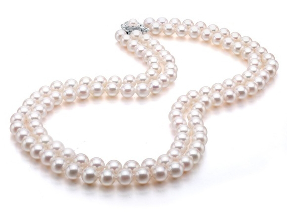 6.5-7 mm Double-Strand Akoya Pearl Necklace