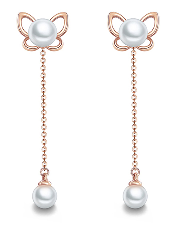 Minimal Elegance 14 Karat Gold Akoya White Pearl Earring Collection (m –  MONOLISA